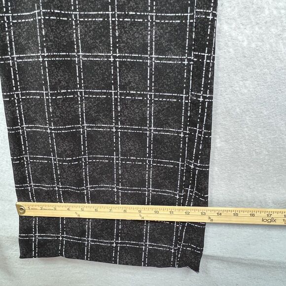 Torrid Pants Womens Size 18 Black White Plaid Flat Wide Crepe Ink Dot Pockets - Picture 7 of 10